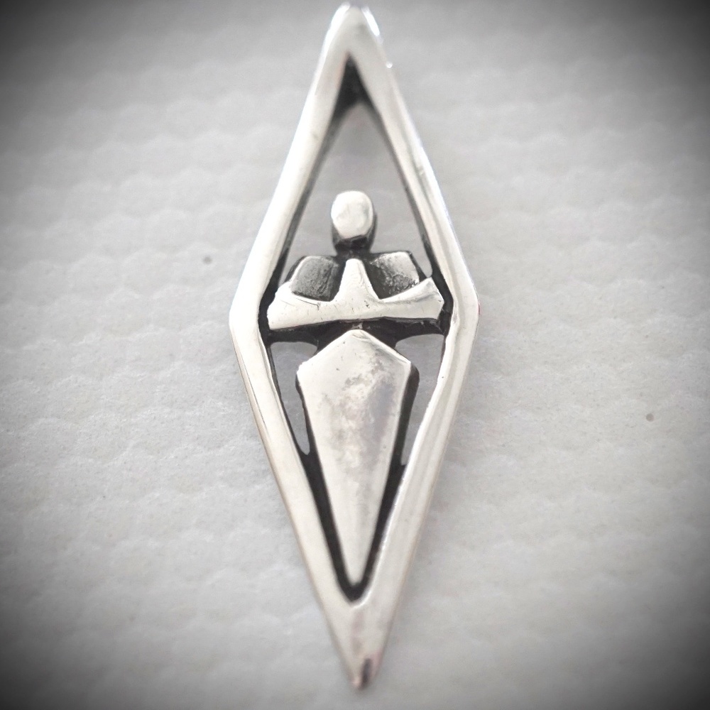 Sterling Silver NAMASTE Pendant by KRobins